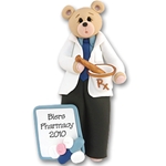 Pharmacist Belly Bear<br>Personalized Ornament