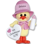 Girl Baby Chick<br>Baby's 1st Christmas Ornament <br>Limited Edition