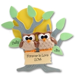 Owl Family of 2<br>Couples Ornament