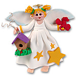 Angelina Angel<br>with Blonde Hair Personalized Christmas Ornament