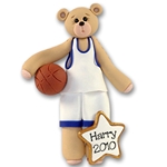 Basketball Belly Bear<br>Personalized Ornament