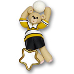 Volley Ball Belly Bear Personalized Ornament