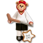 Hockey Belly Bear<br>Personalized Ornament