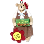 Belly Bear Brownette Personalized Ornament - ON SALE!
