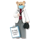 Covid-19 Doctor w/ Face Mask Pandemic / Corona Virus Personalized Ornament