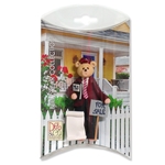 Boy Real Estate Belly Bear Personalized Christmas Ornaments in Custom Gift Box