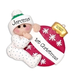 Baby with Ornament Personalized Handmade Christmas Ornament