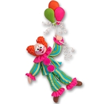 Clown with Balloons Personalized Party Christmas Ornament