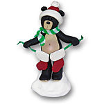 Black Bear w/2 Stockings<br>Personalized Family Ornament