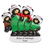 Black Bear Family of 4 Tree Shopping - RESIN
