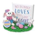 White Baby Easter Bunny Rabbit Figurine