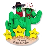 Cactus Family of 3<br>Personalized Family Ornament