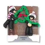 Black Bear Couple at the Cabin - Plaque