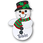 Snowman<br>Personalized Ornament