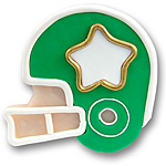 Football Helmet-Green<br>Personalized Ornament