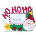 Santa<br>Personalized Ornament<br>RESIN Picture Frame