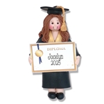 Graduation Christmas Ornament - For the Graduate - Female