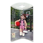 Basketball Player-Female - Brunette Personalized Ornament  in Custom Gift Box