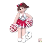Custom CHEERLEADER Personalized Christmas Ornament Made from Photo