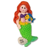 Giiggle Gang Mermaid Handmade Polymer Clay Personalized Ornament