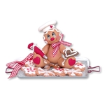 Gingerbread Clay Figure on Gingerbread Cookie Tray