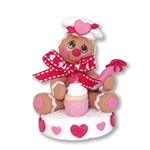 Valentine Gingerbread Figurine with Cupcake