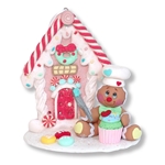 Gingerbread Clay Figure with Gingerbread House & Cupcake