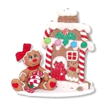 Gingerbread Clay Figure with Gingerbread House