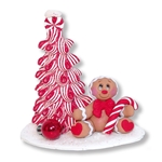 Gingerbread "Gingy" with Peppermint Tree