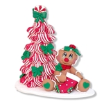 Gingerbread "Gingy" with Peppermint Tree