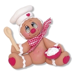 Gingerbread Figurine Handmade Polymer Clay