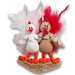 Half Baked Hen<br>Couple<br>Family Ornament