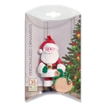 Santa w/Bag<br>Personalized Ornament in Custom Gift Box