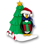 Penguin w/Tree Ornament