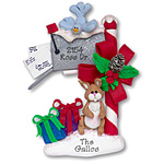 Mailbox w/Rabbit<br>Personalized Ornament
