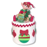 Elf Candy or Trinket Jar - Handmade Polymer Clay