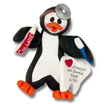 Petey Penguin Dentist / Dental Hygienist Personalized Ornament Limited Edition