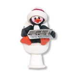 Petey Penguin on the Pot Personalized Ornament