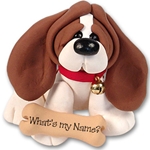 "Barney" Basset Hound<br>Dog Ornament