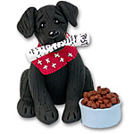 "Zeppelin" Labrador Retriever<br>Black Lab Dog Ornament