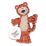Tiger HANDMADE Polymer Clay Personalized Christmas Ornament - Limited Edition