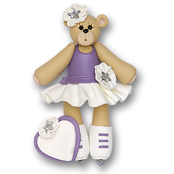 Skater Belly Bear<br>Personalized Ornament