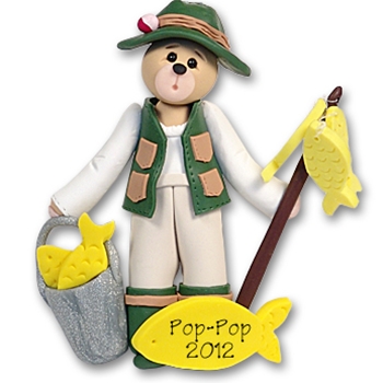 Fisher Belly Bear<br>Personalized Ornament
