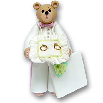 Belly Bear Ringbearer Personalized Wedding Ornament