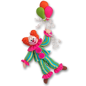 Clown with Balloons Personalized Party Christmas Ornament