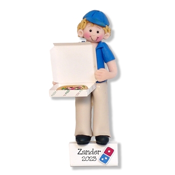 Giggle Gang Pizza Delivery Guy - Pizza Lover Personalized Ornament