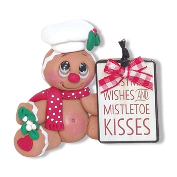 Gingerbread "Gingy" with Mistletoe