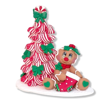 Gingerbread "Gingy" with Peppermint Tree