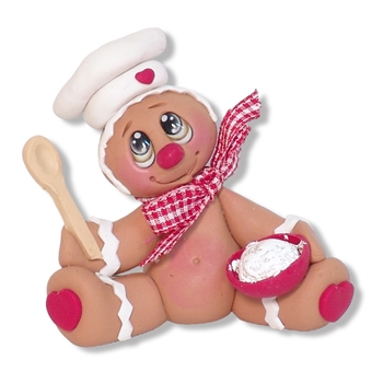 Gingerbread Figurine Handmade Polymer Clay