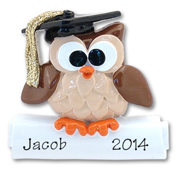 Wise Owl Graduate<br>Personalized Ornament